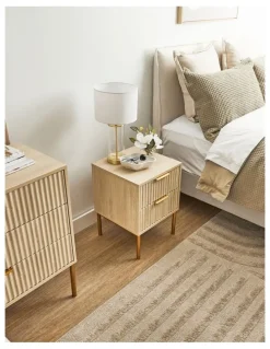 Cooper & Co Indy 40cm Bedside Table in Natural