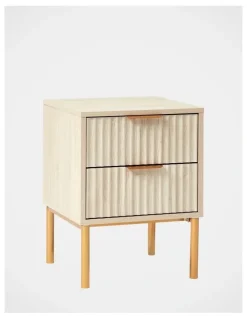Cooper & Co Indy 40cm Bedside Table in Natural