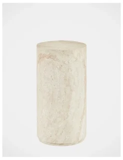 Cooper & Co Maria Travertine Look Plinth 70cm in Beige