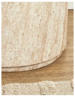 Cooper & Co Maria Travertine Look Plinth 70cm in Beige