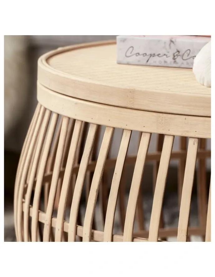 Cooper & Co Sara Bamboo Coffee Tables Set of 2 in Natural