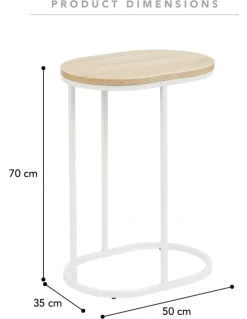 Cooper & Co Sonoma Side Table 50cm in White