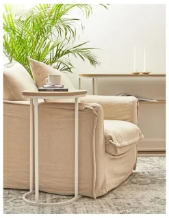Cooper & Co Sonoma Side Table 50cm in White