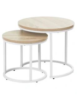 Cooper & Co Sonoma Side Tables Set Of 2 in White