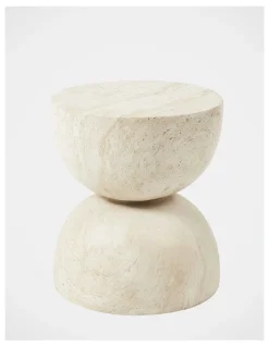 Cooper & Co Stella 40cm Side Table in Travertine