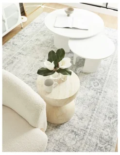 Cooper & Co Stella 40cm Side Table in Travertine
