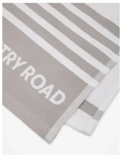 Country Road Aeri Australian Cotton Tea Towel Pack of 3 in Mid Grey