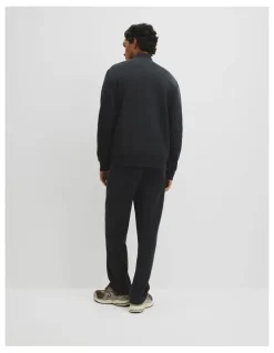 Country Road Athleisure Zip Through Sweat in Black