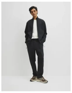 Country Road Athleisure Zip Through Sweat in Black