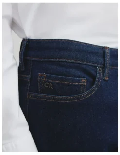 Country Road Australian Cotton Straight Leg Jean in Rinse Wash