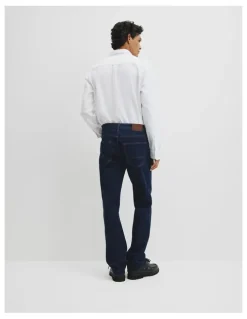 Country Road Australian Cotton Straight Leg Jean in Rinse Wash