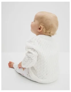 Country Road Australian Cotton Cardigan in Marshmallow