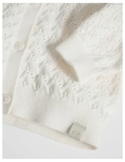 Country Road Australian Cotton Cardigan in Marshmallow
