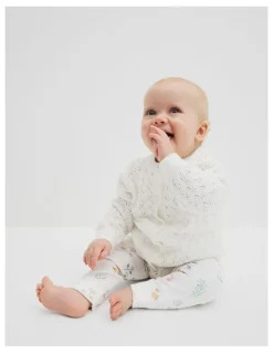 Country Road Australian Cotton Cardigan in Marshmallow