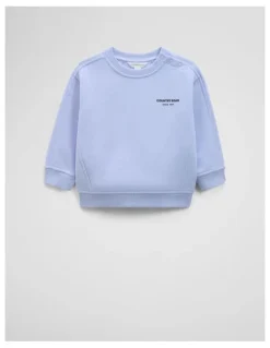 Country Road Australian Cotton Modern Sweat Top in Bluebell