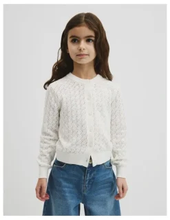 Country Road Australian Cotton Cardigan in Marshmallow