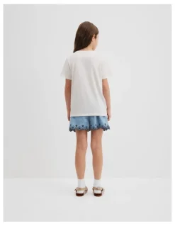 Country Road Australian Cotton Heritage T-Shirt in Marshmallow