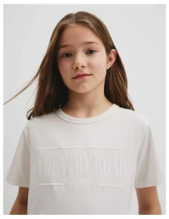Country Road Australian Cotton Heritage T-Shirt in Marshmallow