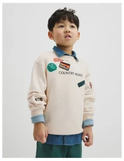 Country Road Australian Cotton Adventure Sweat in Oyster