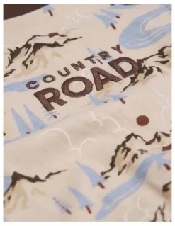 Country Road Australian Cotton Bear Print Pyjama in Wafer