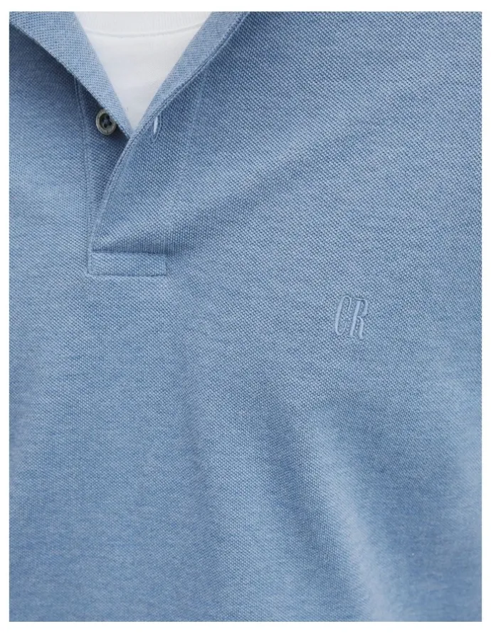 Country Road Australian Cotton Pique Polo in Steel Marle
