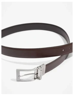 Country Road Australian Made Reversible Belt in Chocolate
