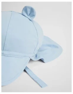 Country Road Baby Ear Sunhat in Soft Blue