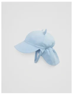 Country Road Baby Ear Sunhat in Soft Blue