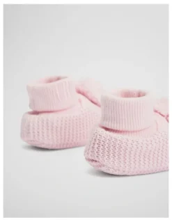 Country Road Baby Pom Bootie in Mineral Pink