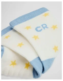 Country Road Baby Sock Pack Of 4 in Soft Blue
