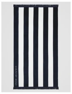 Country Road Beau Australian Cotton Beach Towel in Navy