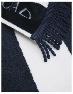 Country Road Beau Australian Cotton Beach Towel in Navy