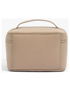 Country Road Branded Detail Cosmetic Bag in Dark Camel