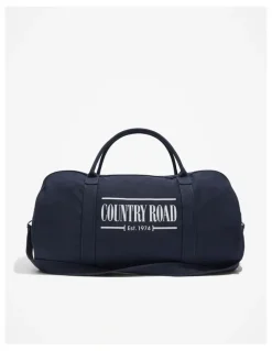 Country Road Cotton Heritage Zip Canvas Tote in Navy
