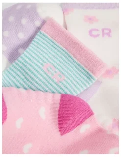 Country Road Cr Baby Sock Pack Of 4 in Lilac Multi