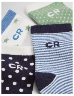 Country Road Cr Baby Sock Pack Of 4 in Green Multi