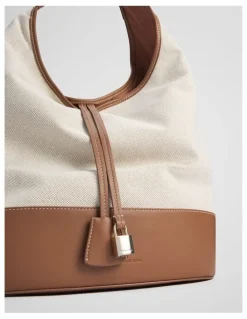 Country Road Cr Lock Hobo Bag in Tan