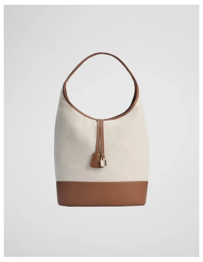 Country Road Cr Lock Hobo Bag in Tan