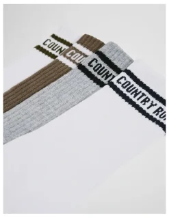 Country Road Cr Sport Crew Pack Of 4 in Multicolour