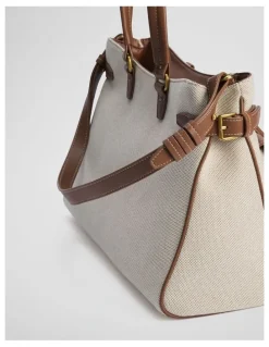 Country Road Large Stud Detail Bag in Tan