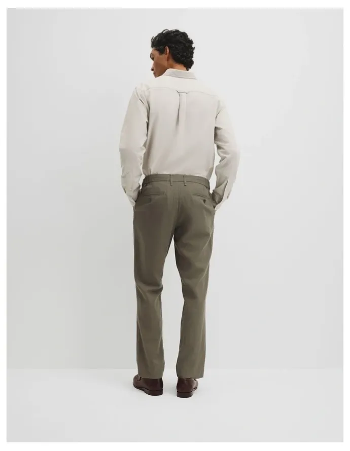 Country Road Linen Cotton Pant in Dried Sage