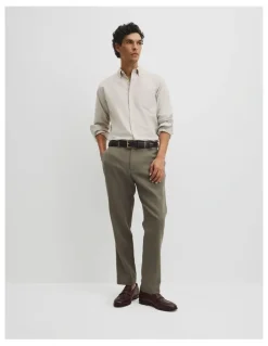 Country Road Linen Cotton Pant in Dried Sage