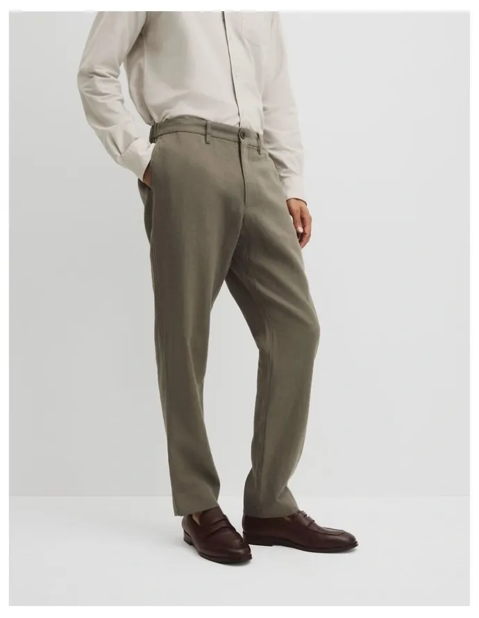 Country Road Linen Cotton Pant in Dried Sage