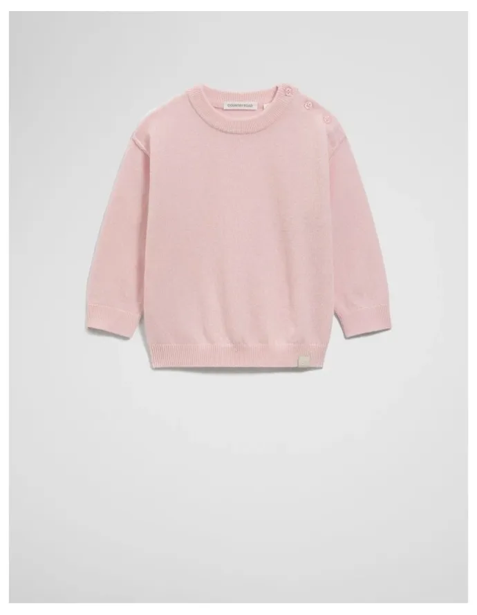 Country Road Merino Wool Cashmere Blend Knit in Mineral Pink
