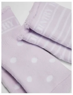 Country Road Newborn Sock Pack Of 2 in Lilac