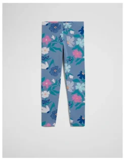 Country Road Organically Grown Cotton Blend Printed Legging in Dark Floral Print