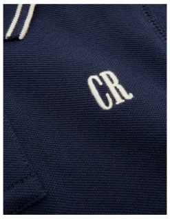Country Road Organically Grown Cotton Logo Polo Shirt in Navy