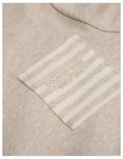 Country Road Organically Grown Cotton Pocket T-shirt in Stone Marle