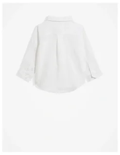Country Road Organically Grown Linen Shirt in White