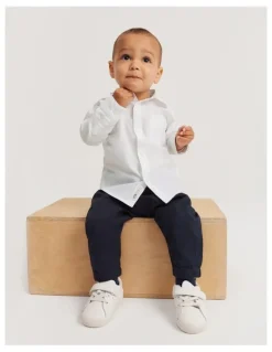 Country Road Organically Grown Cotton Oxford Shirt in White